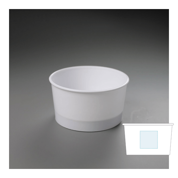 Coupes de crème glacée en plastique